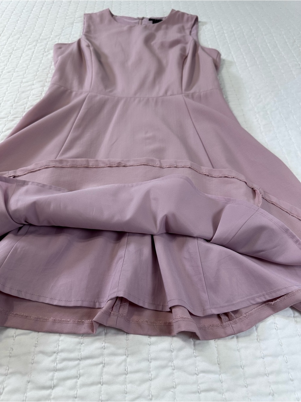 Theory VirginWool Blend Sleeveless Classic Fit and Flare Mini Dart Dress Size 4 - Picture 5 of 14